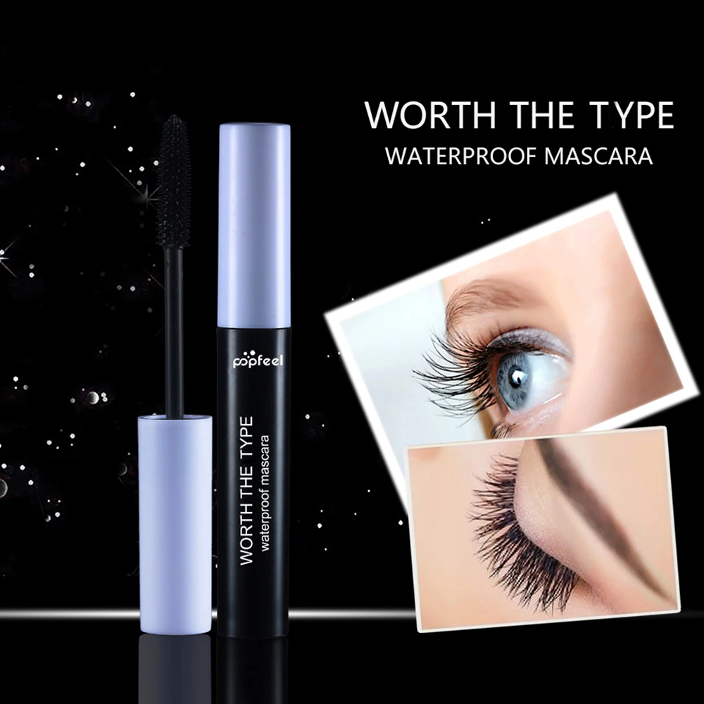 POPFEEL тушь для ресниц Черная Натуральная длинная завивающая водостойкое