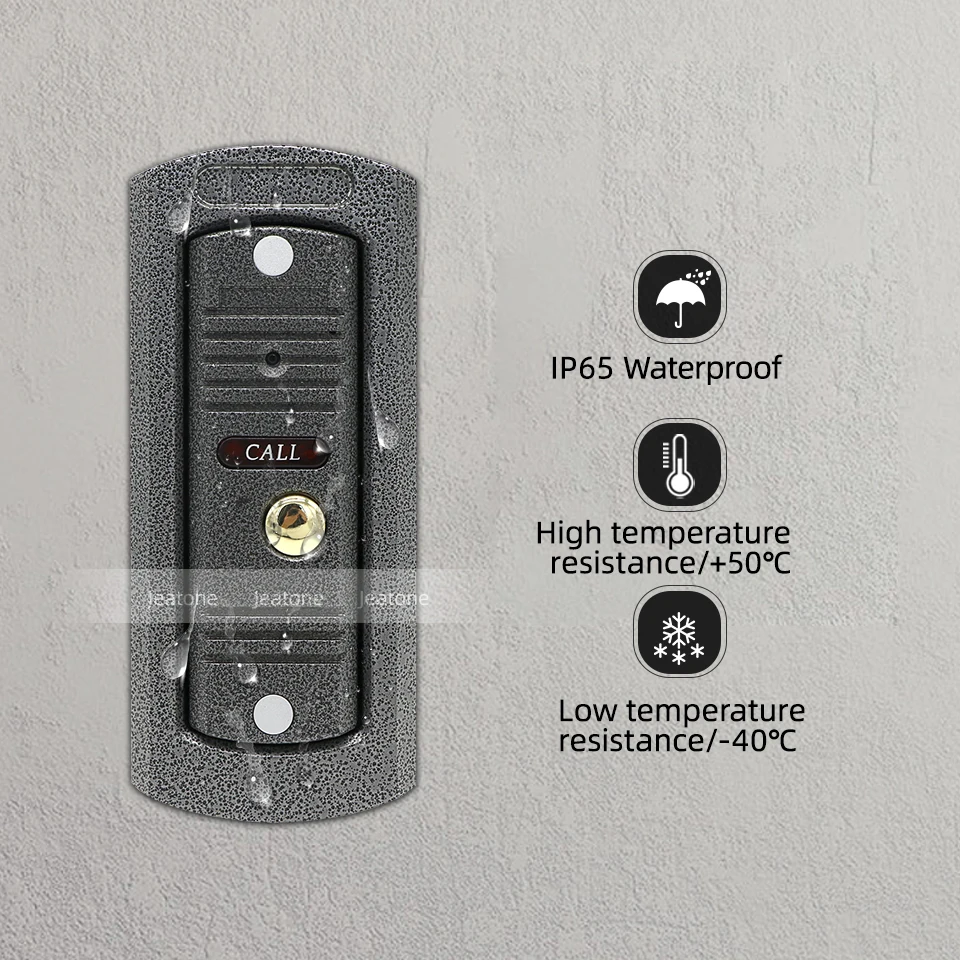 Jeatone Tuya Смарт видео домофон Кнопка дверной звонок поддержка WIFI Пульт