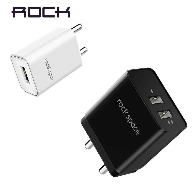 ROCK Dual ports USB зарядное устройство EU 1USB 2USB порты для мобильного телефона iPhone 11 Pro Max