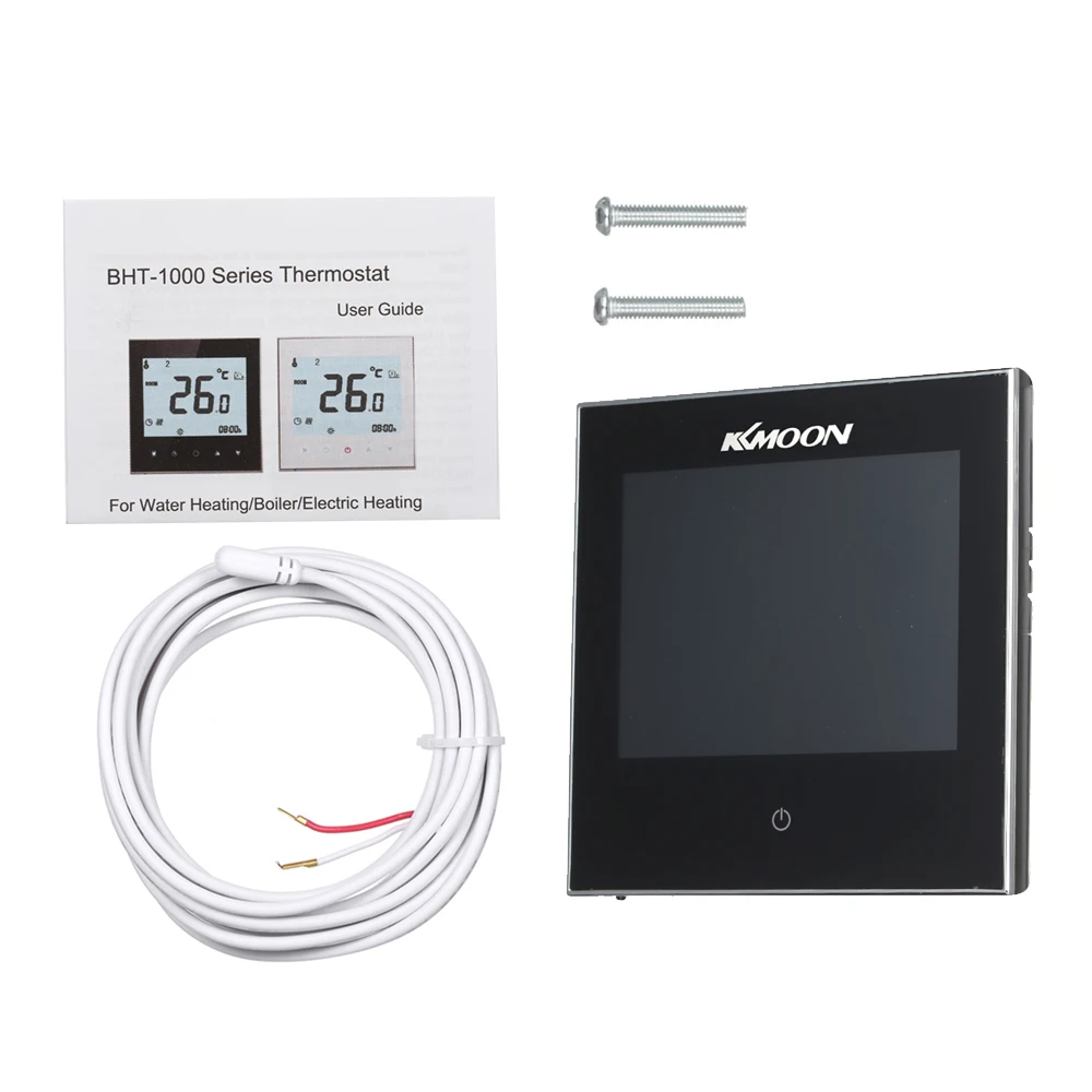 Цифровой термостат для теплого пола KKmoon электрической системы отопления датчик