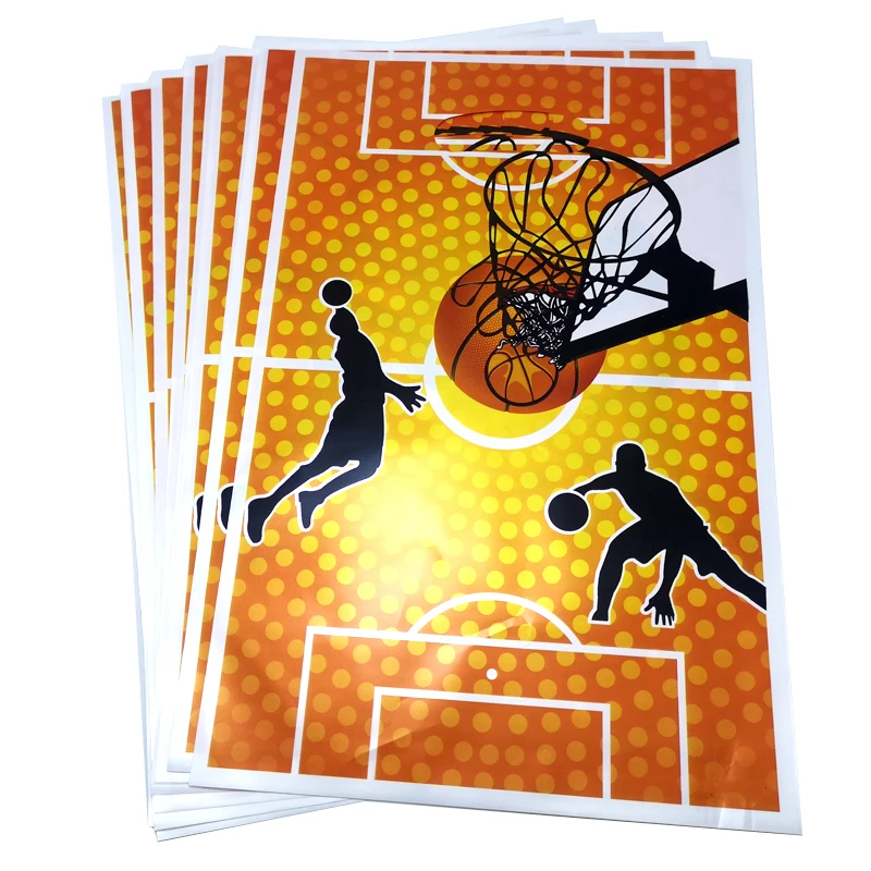 Basketball Theme Birthday Party Supplies Decorations Kids Boys Favors Loot Bag Happy Baby Shower Candy Gifts Bags 100pcs/lot