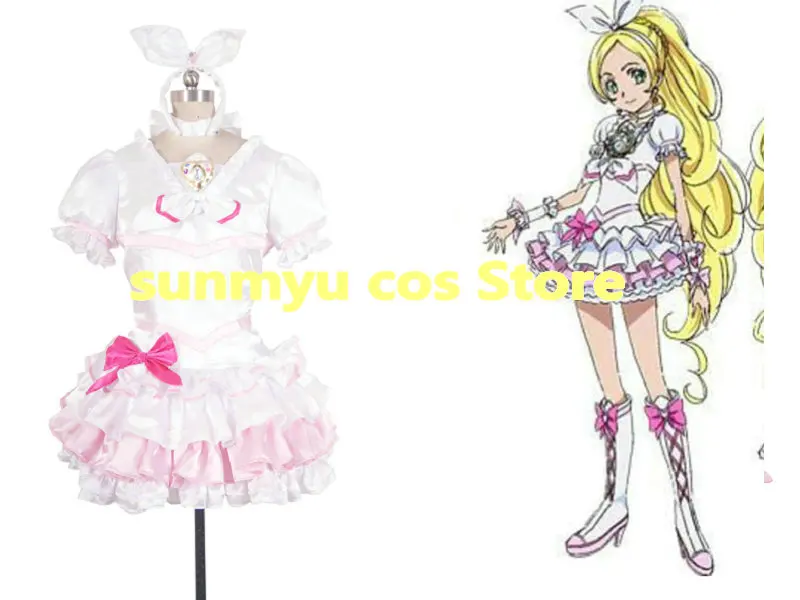 Suite PreCure Cure Rhythm Minamino Kanade Cosplay Costume,Custom Size Halloween Wholesale Good Quality