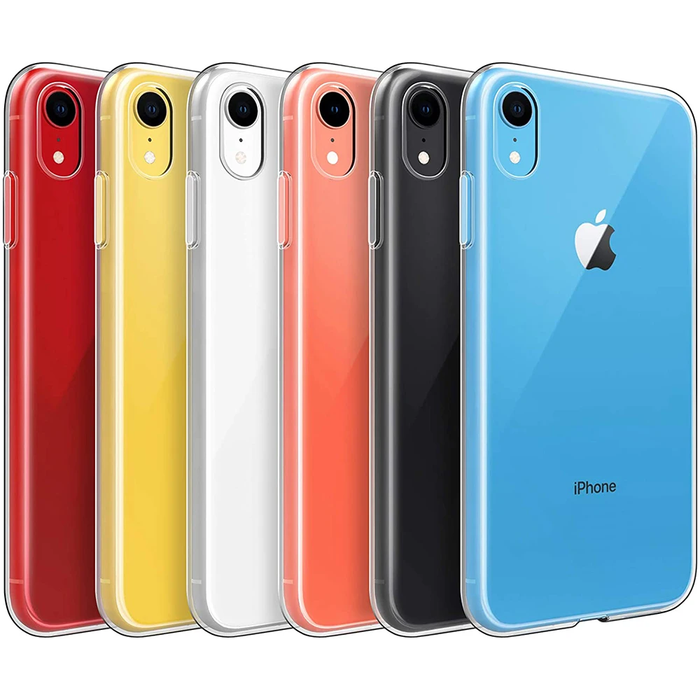 Ультратонкий силиконовый мягкий чехол для Iphone Se 2020 7 8 6s 6 Plus прозрачный