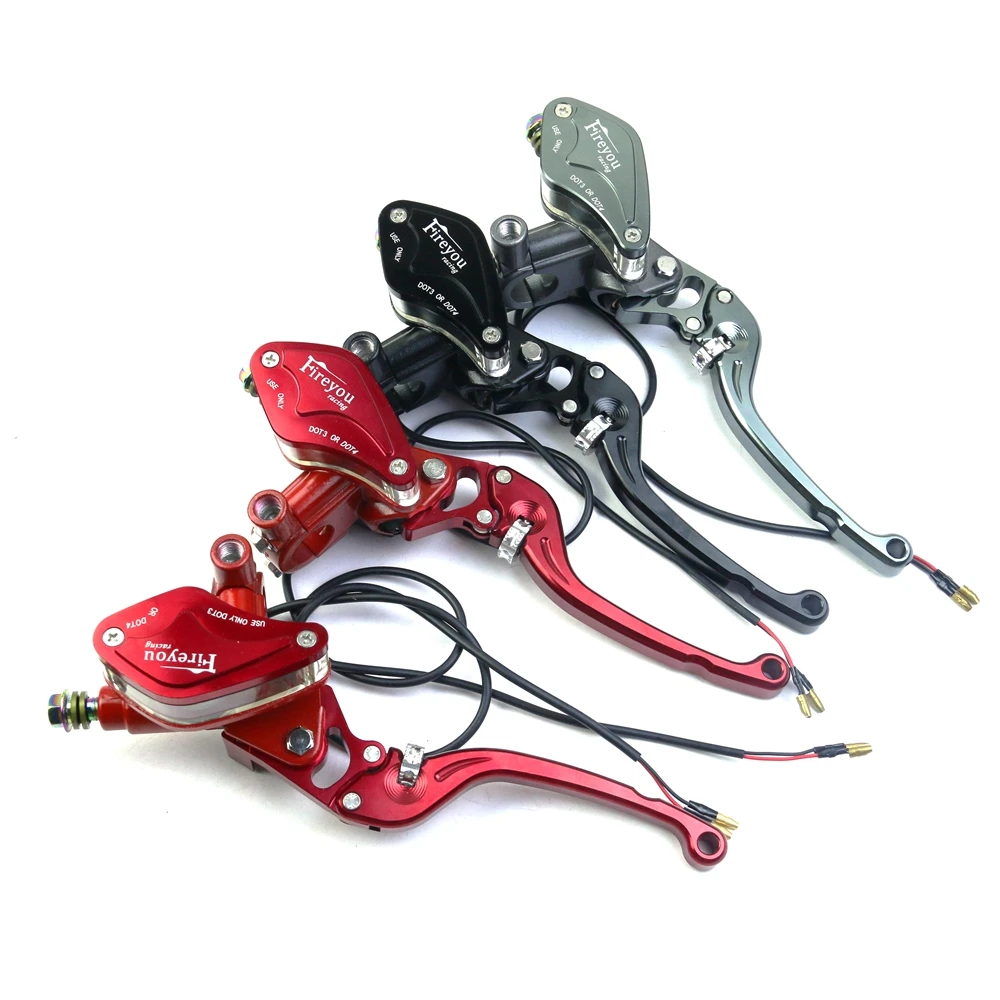 

Цилиндрический насос 14 мм, Ручка главного тормоза мотоцикла, гидравлическая муфта, гоночный мотоцикл, 22 мм для Yamaha Kawasaki Suzuki