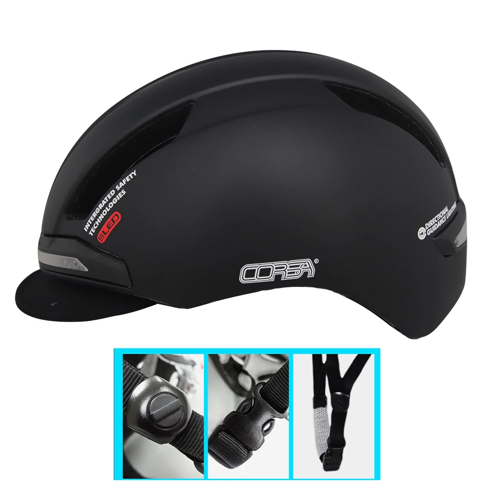 

Smart Bicycle Helmet With Head Wireless Remote Control LED Turn Signal Light City Cycling Helmet Safety Night Riding Warning