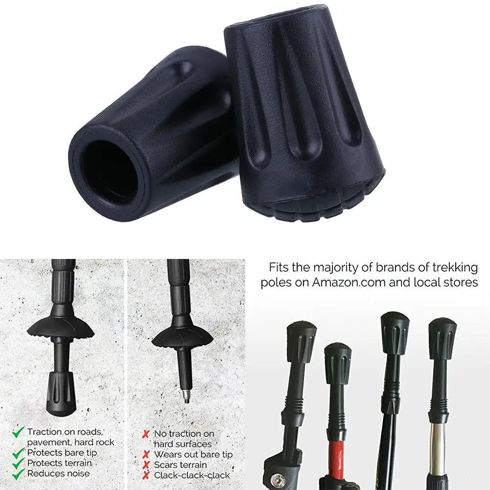 12 шт./лот уличные походные палки для треккинга колпачок сменный конец трость