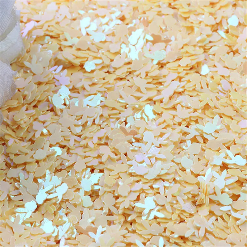 10g Rabbit Head Paillettes Loose Sequins for Crafts 6mm Glitter Confetti Nails Art Decoration Sequin DIY Sewing Accessories | Дом и сад