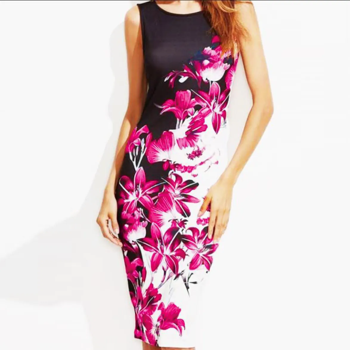 Новое винтажное платье большой Размеры S-5xl женское сексуальное тонкое Цветочный