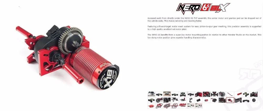 Arrma Nero 6s бесщеточный водонепроницаемый blx 1/8 RTR scale 150A ESC 4wd monster truck-без дифференциального замка версия
