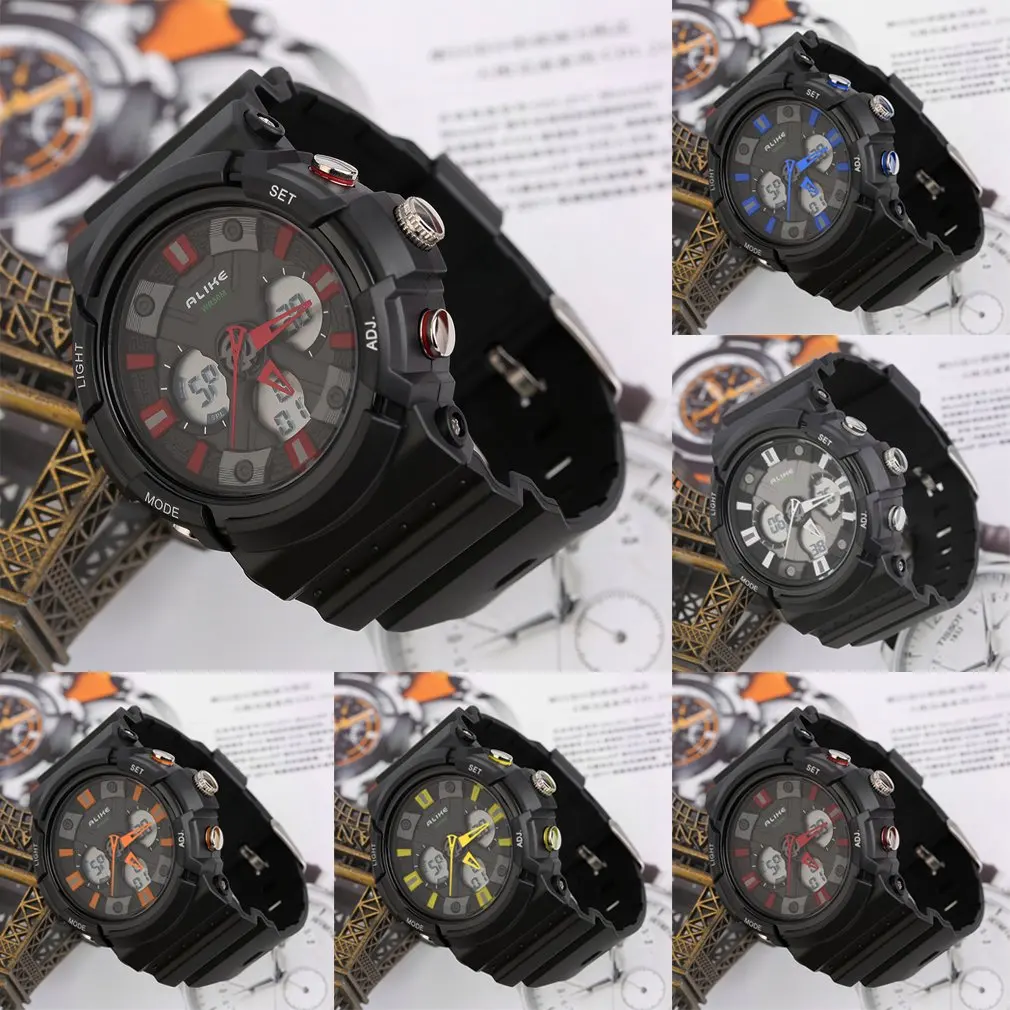 Аналог AK14108 мужские цифровые водонепроницаемые Секундомер спортивные наручные