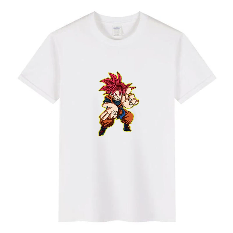 

Kids Cartoon Goku Printed T-Shirts Boys and Girls Fun Gifts Boys Clothing Girls Clothing Teenagers Pure Cotton Top