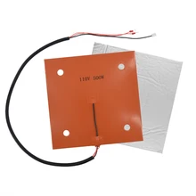 3D Printer Parts 300x300mm Silicone Hot Bed Heating Cotton Heated Pad Waterproof Rubber Heat Mat for artillery sidewinder SW-X1