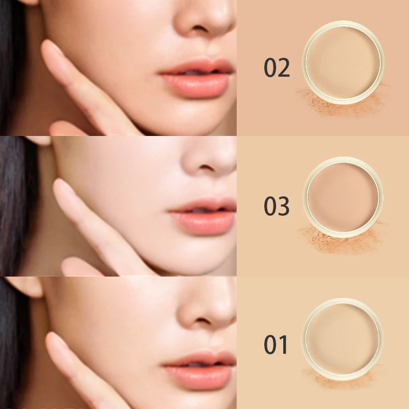 Японский консилер стойкая минеральная прессованная увлажняющая рассыпчатая