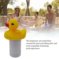 swimming pool dispenser floater cute duck floating for aquarium water park chemical dispenser chlorine tablets dispenser