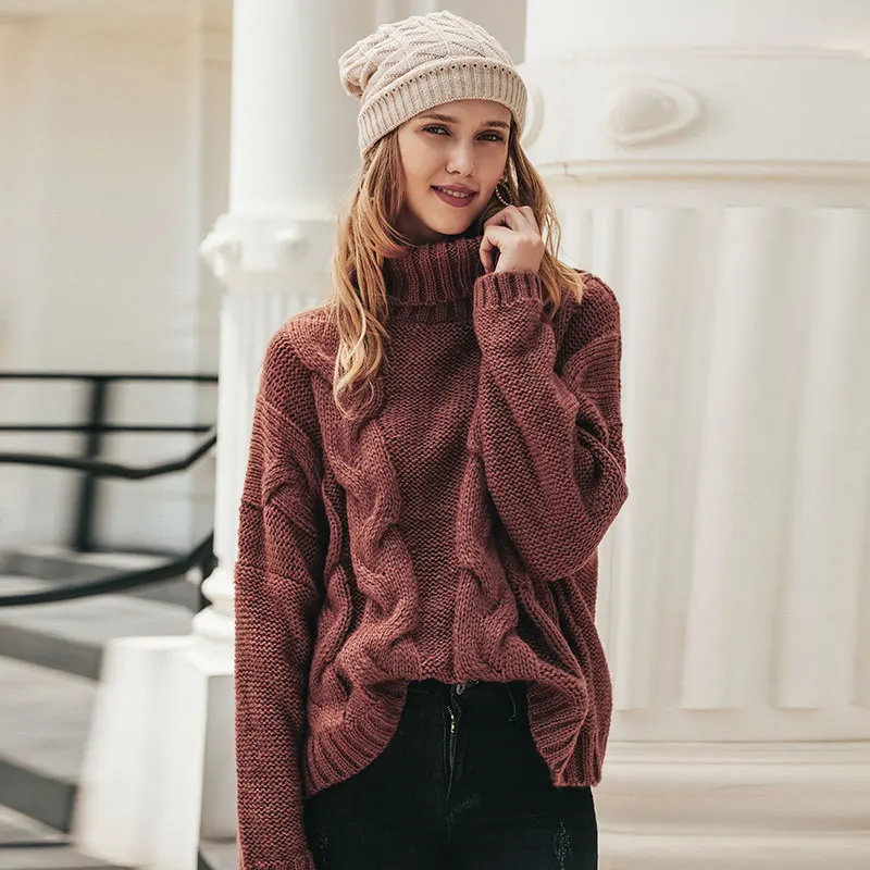 Conmoto 2019 осень зима женские джемперы свитер Женский Повседневный водолазка