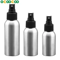 1pc high quality refillable bottles salon hairdresser sprayer aluminum spray bottle travel pump cosmetic make up tools