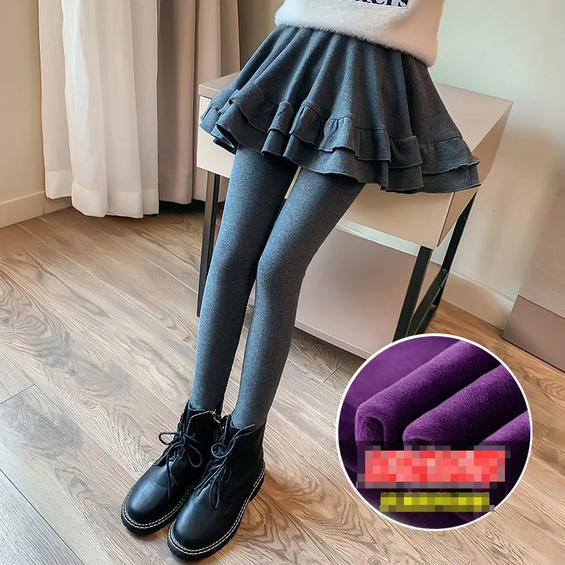 

2022 Autumn Winter Kids Girls Slim Legging Skirt-Pants Girl Leggings Children's Girls Skirt-pants Cotton Pants for Child G227