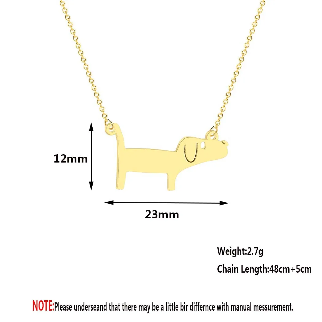 

2021 Spring Cute Dachshund Wiener Dog Silhouette Shaped Pendant Necklace Handmade Animal Jewelry
