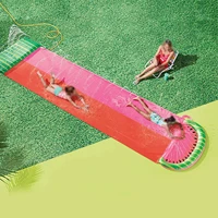 2021 new outdoors kids inflatable spray sprinkler watermelon double lawn water slide super water slide ideal summer garden fun