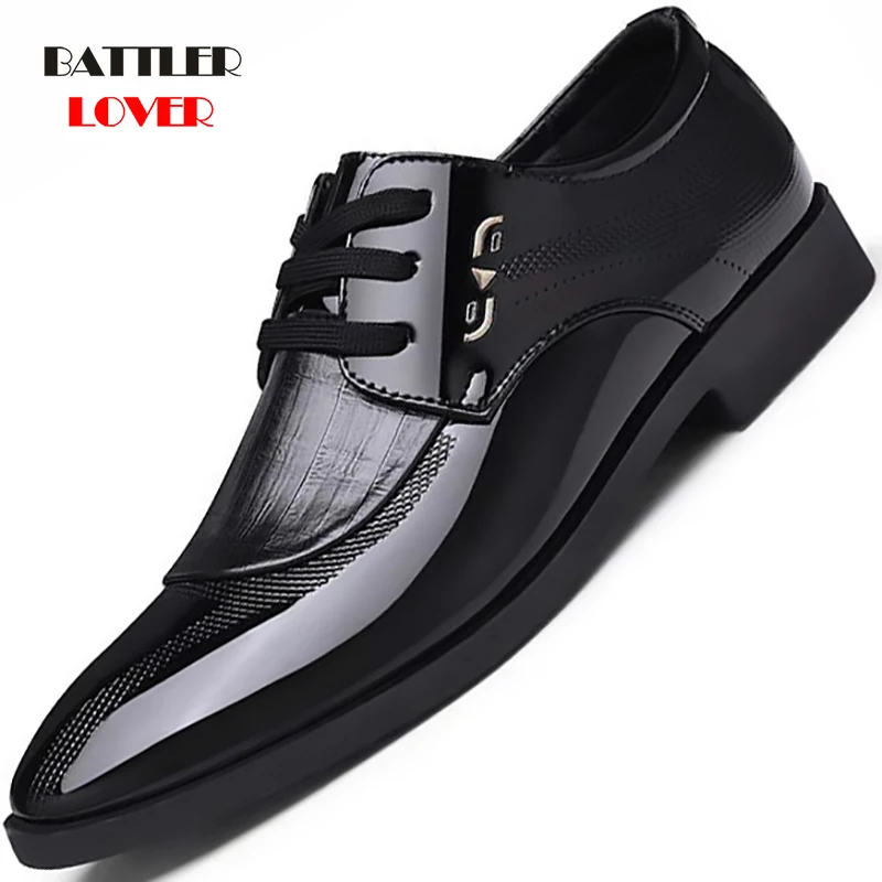 

2020 Formal Shoes Men Pointed Toe Male Dress Shoes Leather Homme Oxford Office Shoes for Men Fashion Footwear