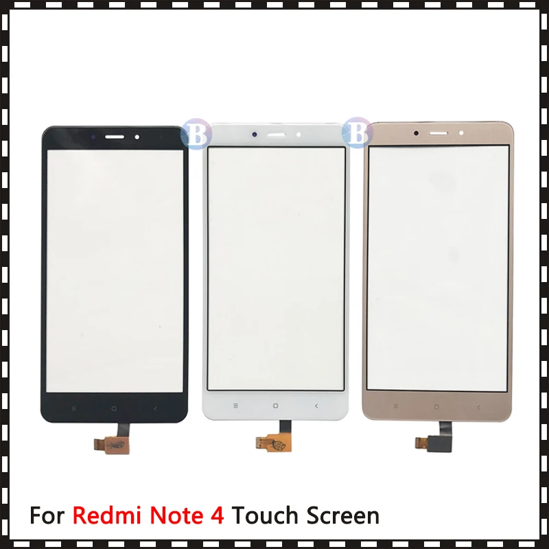 10 шт./лот для Xiaomi Redmi Note 1 2 3 / 4 4X сенсорный экран дигитайзер Датчик внешняя Передняя