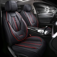 car seat covers four seasons fit all 5 seats auto surrounded waterproof pu leather automobiles seat covers protector
