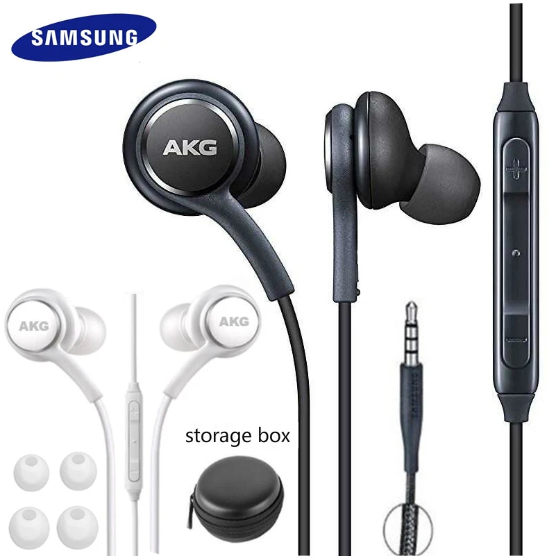 

Samsung AKG Earphones EO IG955 3.5mm In-ear Wired Mic Volume Control Headset for Galaxy S10 S9 S8 S7 S6 huawei xiaomi Smartphone