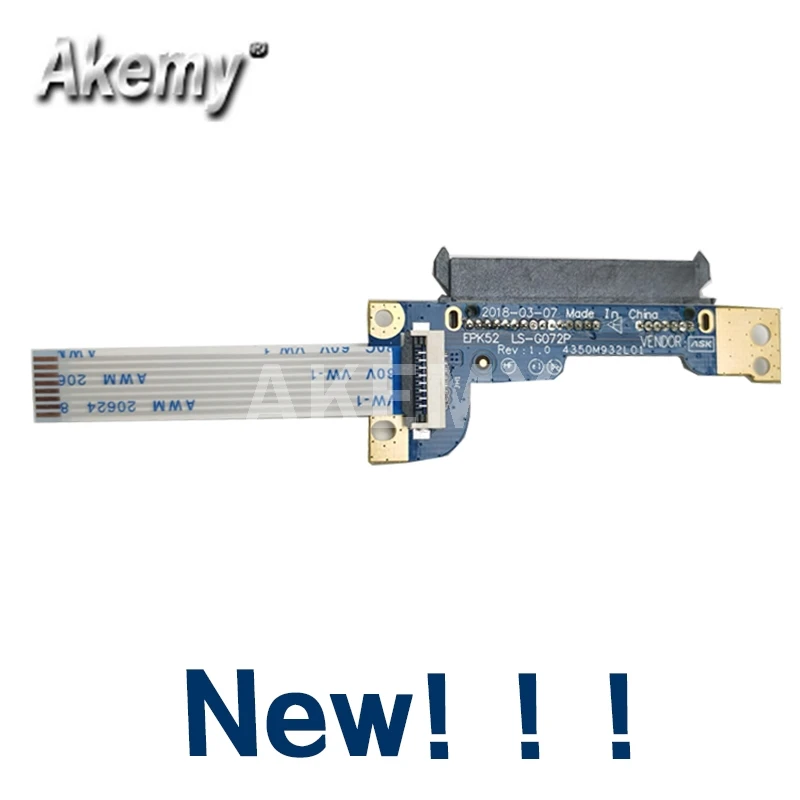 Akemy новый оригинальный для For HP 15-DA 15-DB HDD жесткий диск разъем кабельная плата LS-G072P