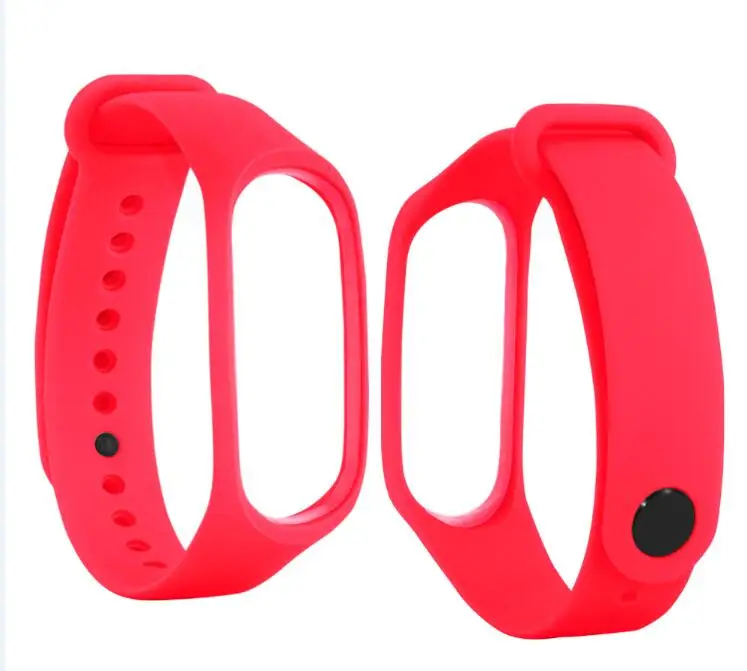 Браслет для xiaomi mi Band 3 4 спортивный ремешок часы силиконовый ремешок для xiaomi mi band 3 4 браслет mi band 4 3 ремешок - Цвет: red
