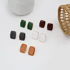 Новые корейские модные серьги-гвоздики Morandi для женщин масляные квадратные геометрические массивные маленькие серьги ухо для женщин