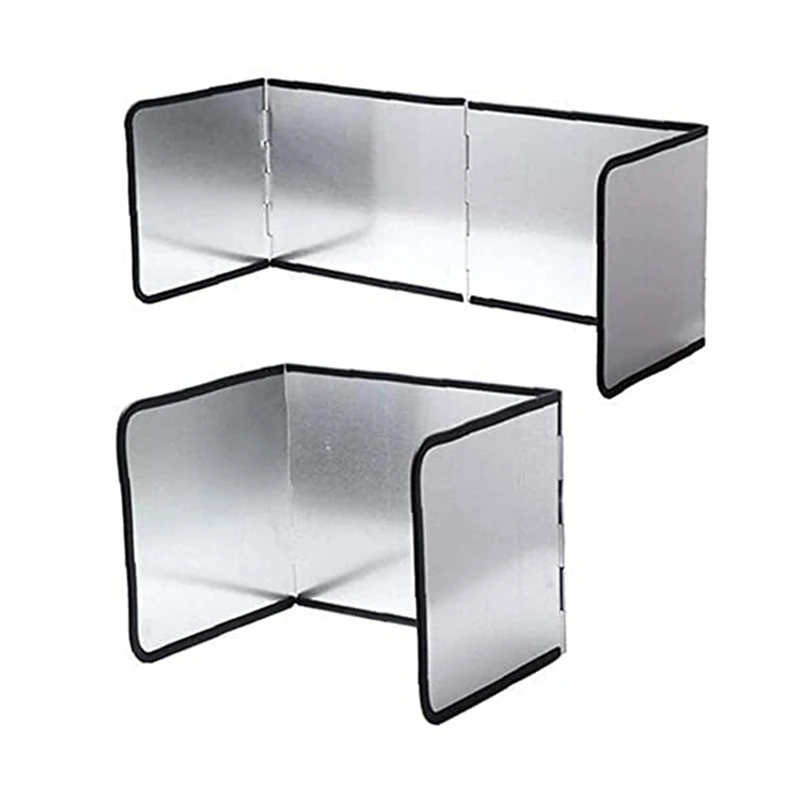 

Kitchen Oil Baffle Anti Splatter Shield Guard Folding Oil Anti-Splash Block 3-Sided Heat Oil Gas Stove Baffle