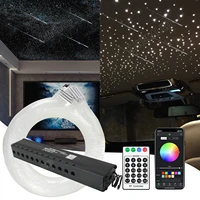 shooting stars effect 3w 12holes fiber optic kit light led meteor light engine with rf remote controller for starry sky ceiling