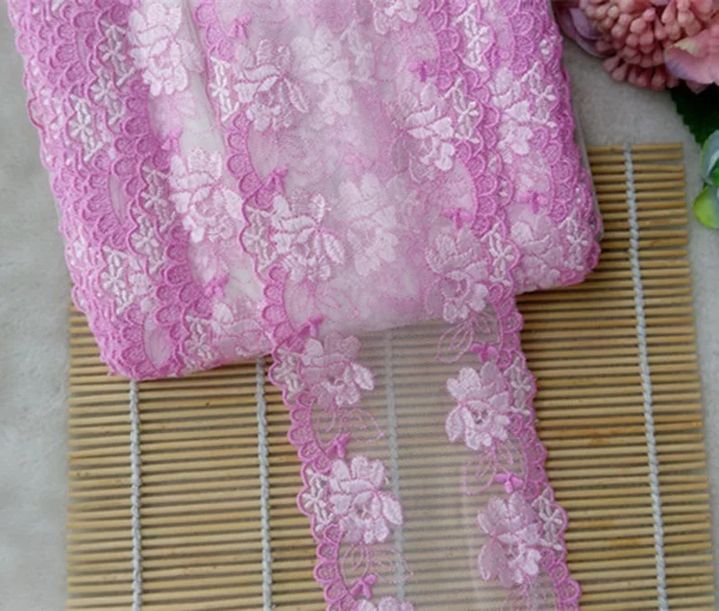 10 ярдов ширина 9 см Цветочная кружевная кромка двусторонняя отделка лента нижнее