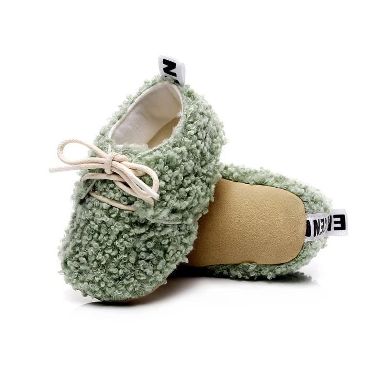 Новые зимние детские короткие ботинки для малышей бархатная мягкая подошва