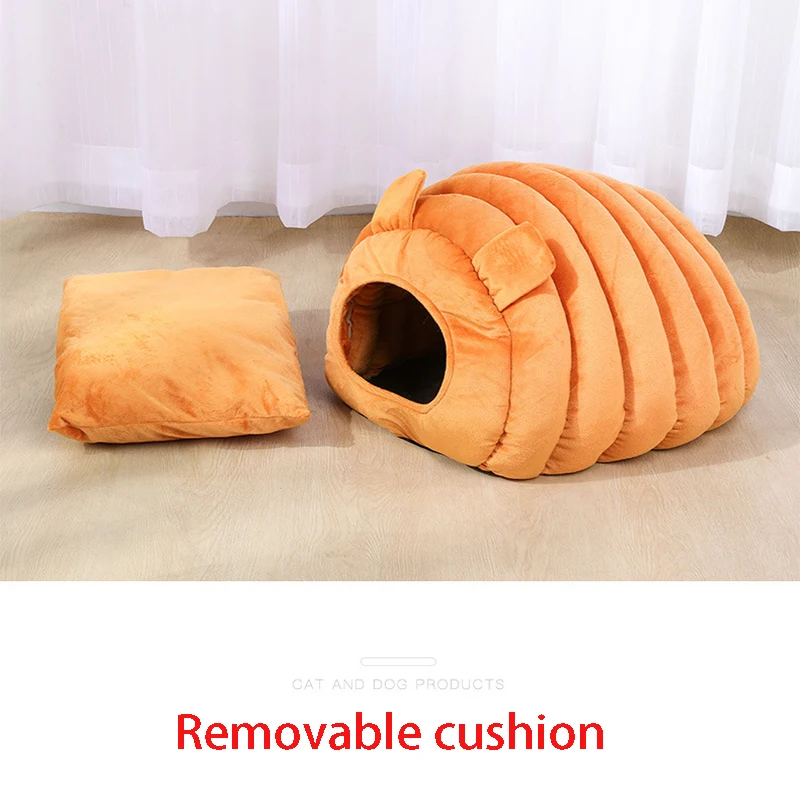 Кошачья Кровать Дом мягкой ткани для удаления остатков крема лучший собака