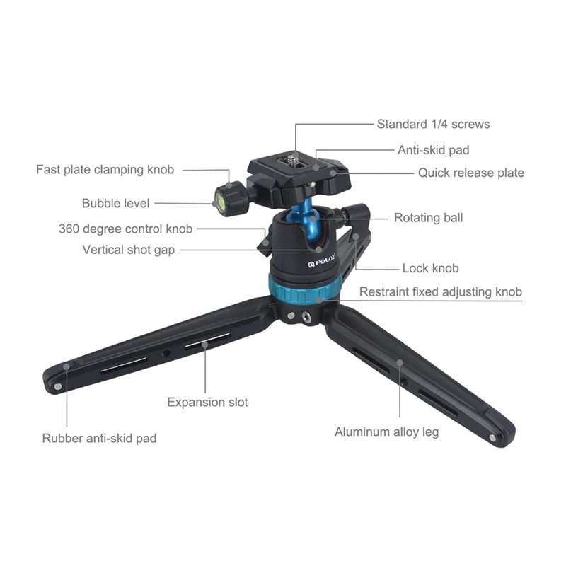 Мини Портативный Настольный Штатив для путешествий с шаровой головкой Canon Nikon sony