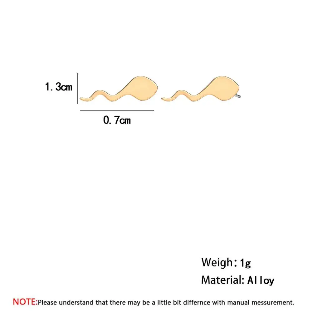Серьги гвоздики Chandler из нержавеющей стали для взрослых пикантные забавные