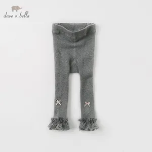 Детские трикотажные леггинсы в полную длину, для девочек