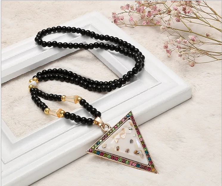 Богемная цепочка для свитера длинное Янтарное бисерное ожерелье из пчелиного