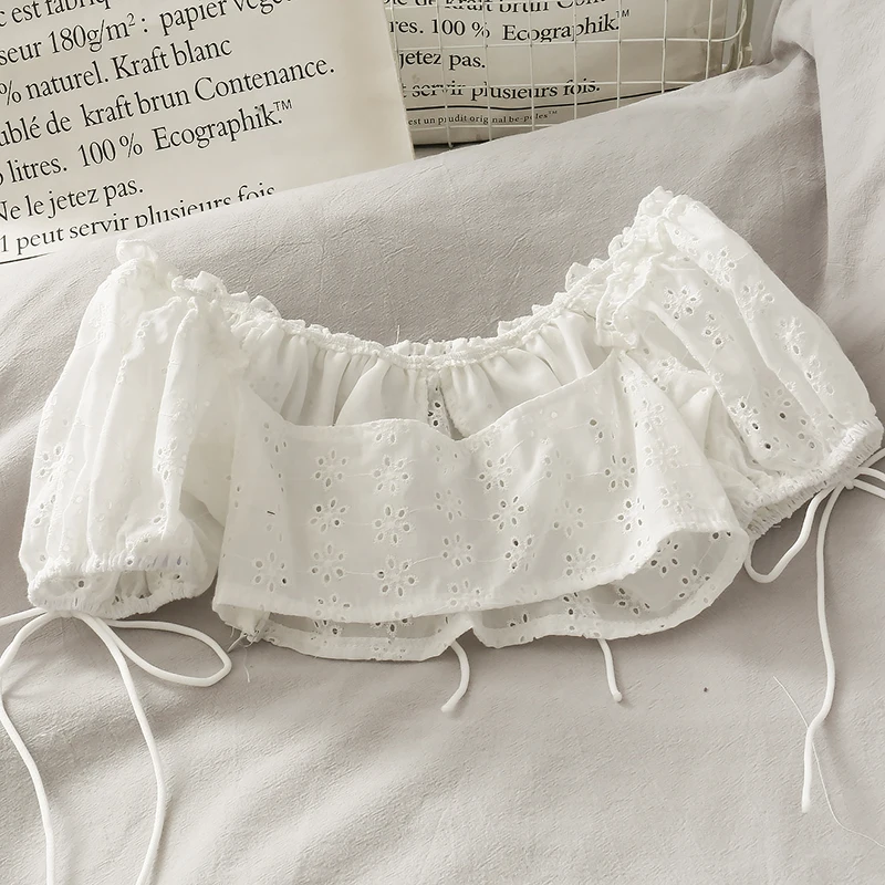 

Women Fashion Bodycon Bandage Slash Neck Chiffon Blouse Lady Sweet Casual Short Sleeve Crop Top Girls Elegant Daily Basic Shirt