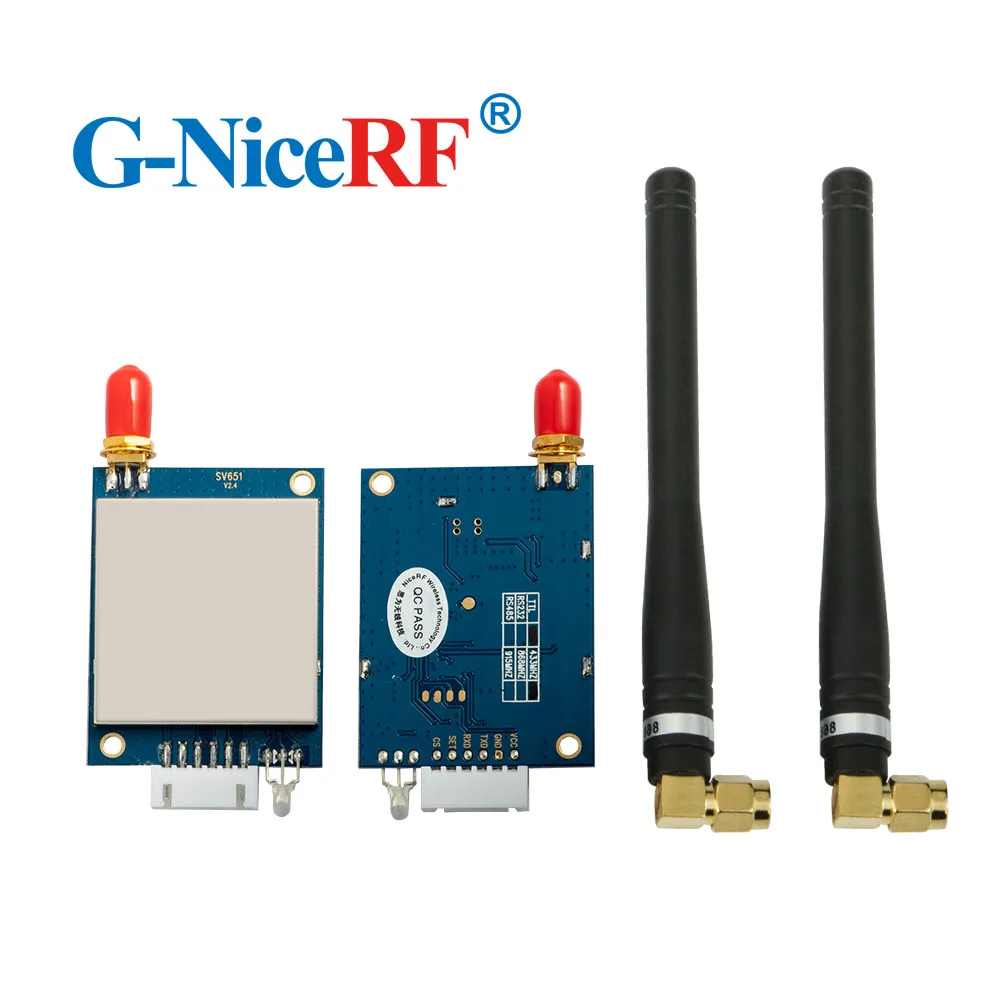 NiceRF- 2 шт./лот SV651 433 МГц TTL интерфейс 500 МВт 27 дБм беспроводной модуль