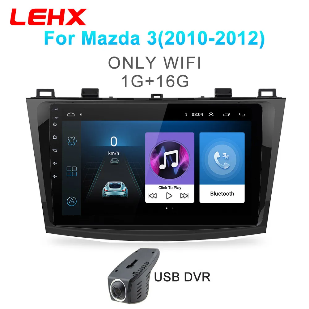 Автомобильный DVD gps android 8,1 автомобильный Радио стерео 2G 32G карта четырехъядерный 2 din Автомобильный мультимедийный плеер для Mazda 3 2004-2013 maxx axel - Цвет: M4-901-DVR