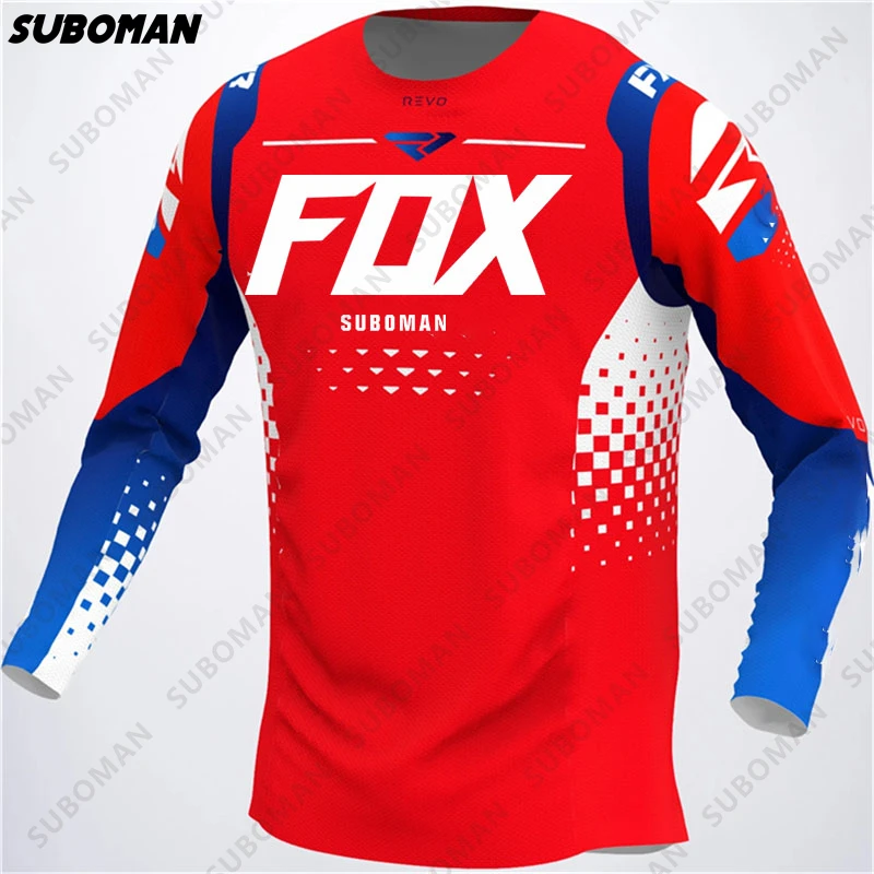 

suboman FOX Moto Bicycle Jersey Mtb new Cycling Enduro Downhill T-shirt 2021 Long Sleeve bmx Motocross Mountain Bike Clothing