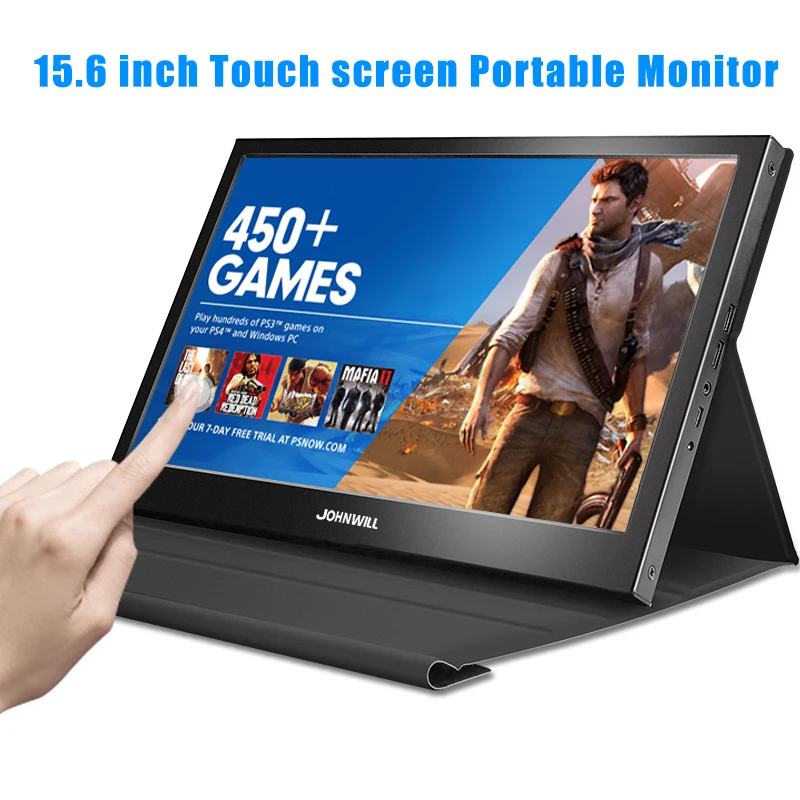 15," дюймовый монитор ips сенсорный экран ЖК-ПК Raspberry Pi 1920x1080 ips портативный HDMI USB игровой монитор компьютер для PS4 Xbox360