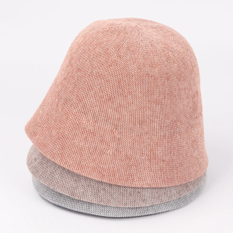 

Visrover Bucket Hats For Women Summer Hat Sun Cotton Brand Outdoor Cap Foldable Hats Beach Sunscreen Fisherman Caps Harajuku