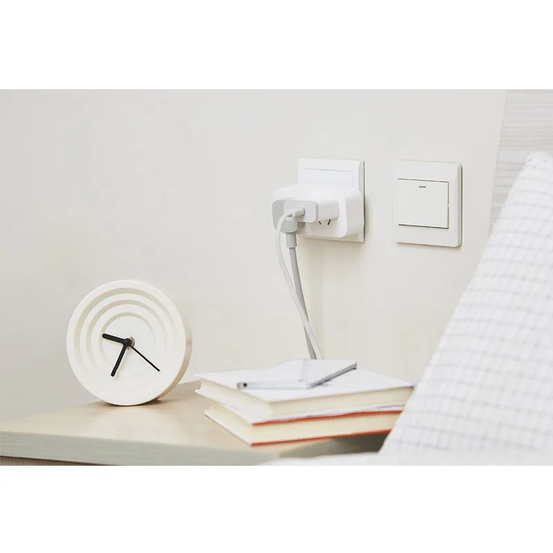 Xiaomi Mijia удлинитель портативный Преобразователь адаптер 2USB разъем для быстрой