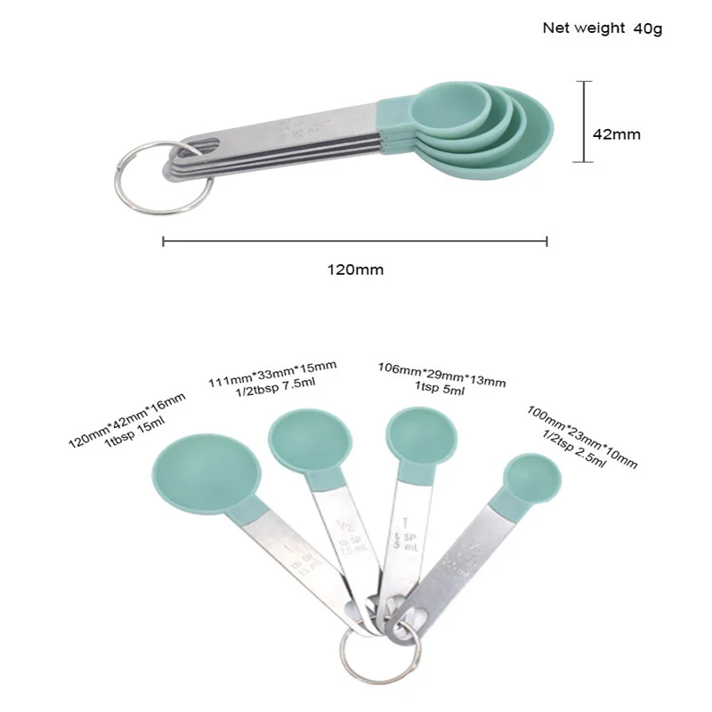 

Multi Purpose Measuring Cup and Spoon Tea Spoon Coffee Measuring Tool Stainless Steel Sets Baking Accessories Kitchen Gadgets