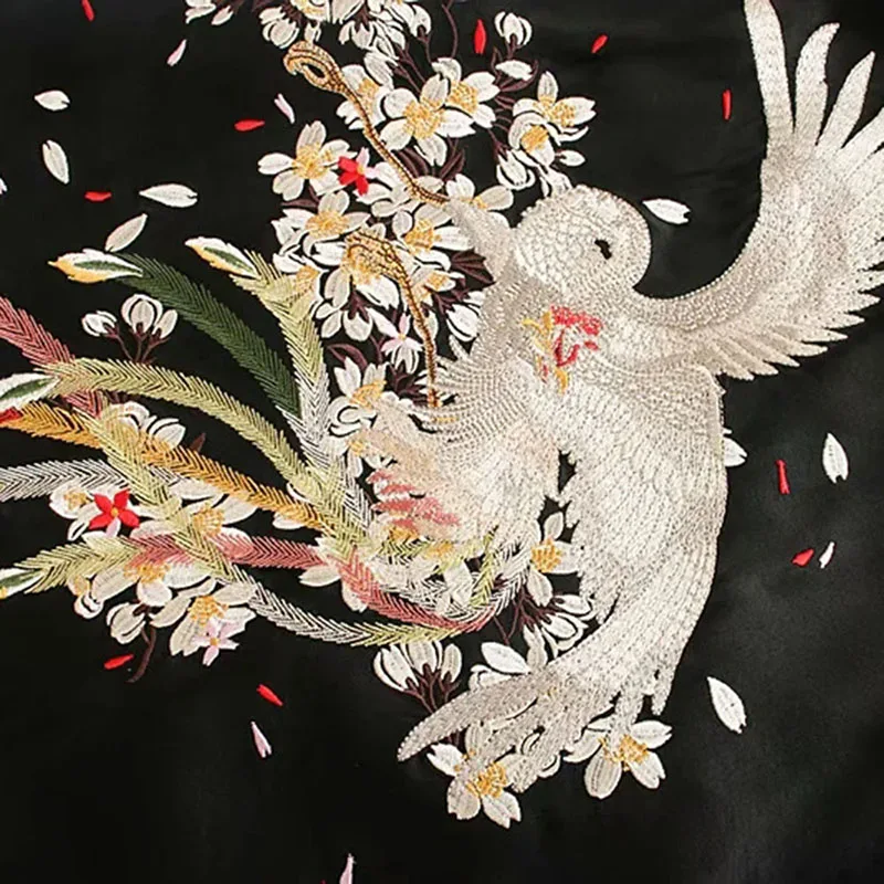 

Fashion Women Elegant Embroidery Oversized Thin Trench Coat Single Breasted Pockets Loose Windbreaker Casual Long Casaco Femme