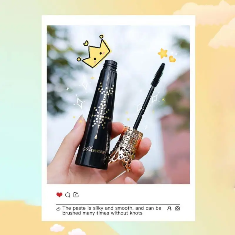 Тушь для ресниц из шелкового волокна 4D тушь Crown Black Водостойкая с шелковым