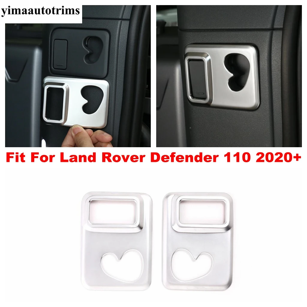 

Car Rear Trunk Hook Up Decoration Frame Cover Kit Trim For Land Rover Defender 110 2020 2021 ABS Matte Interior Accessories
